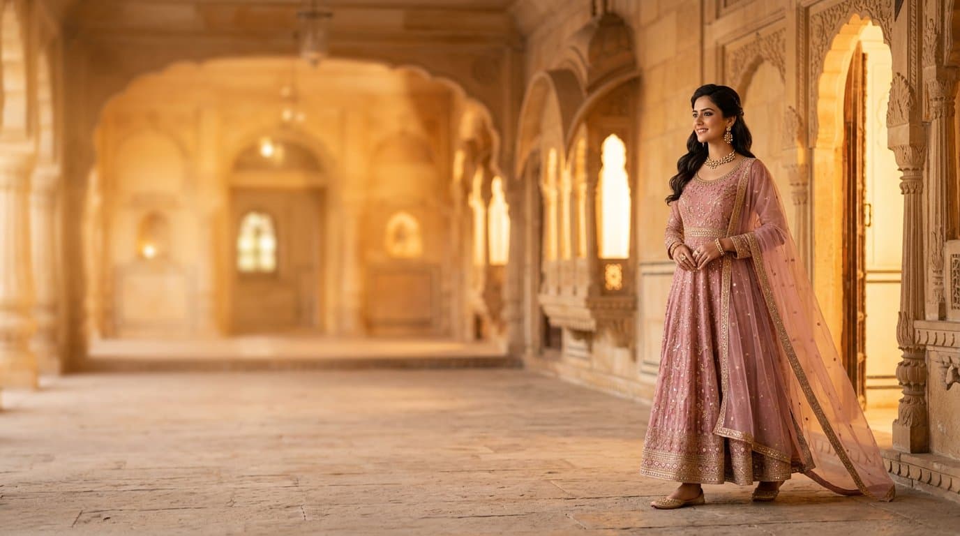 Festive Anarkali Ensemble — view 2