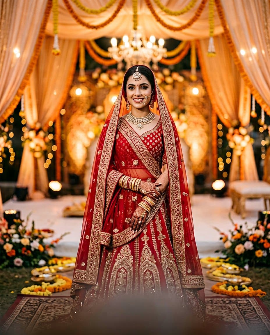 Bridal Lehenga Ensemble — view 2