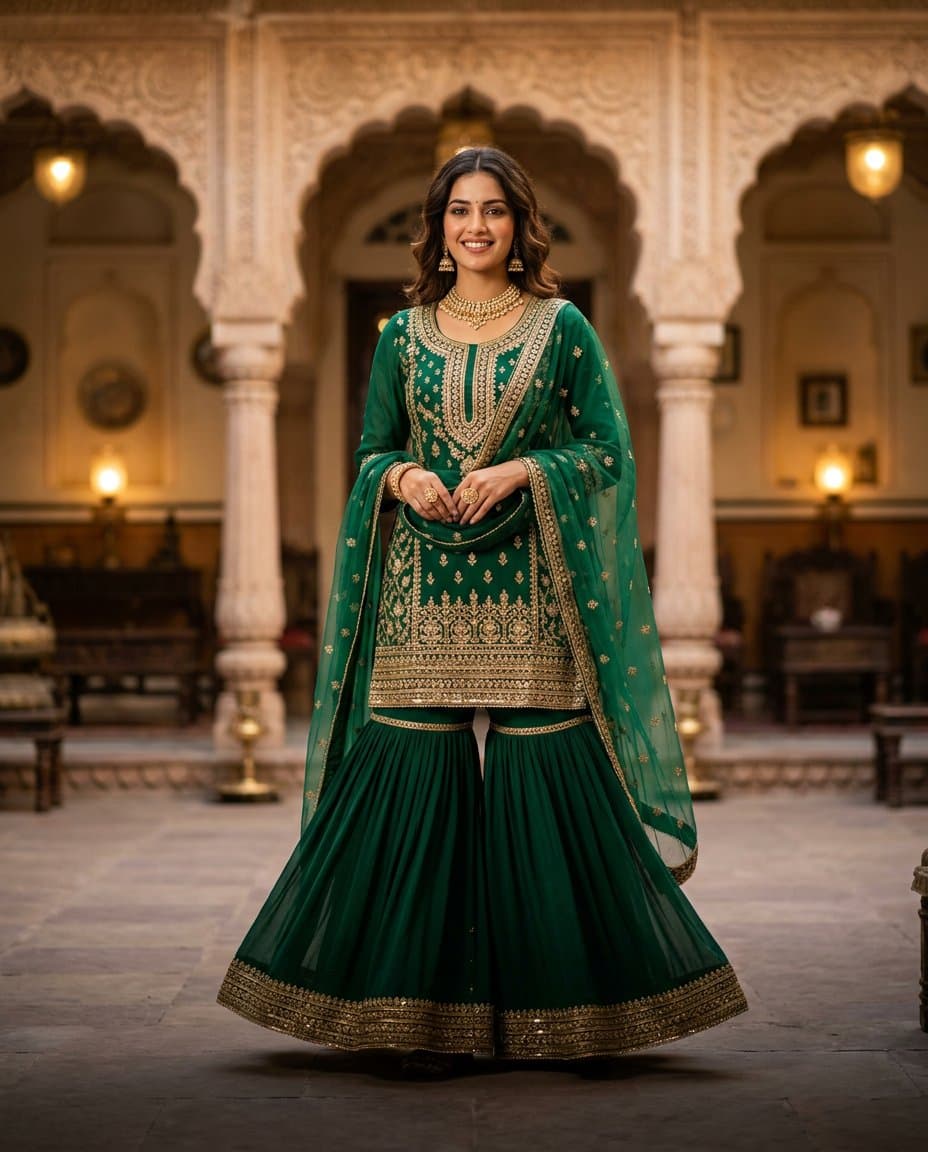 Festive Sharara Set — view 2