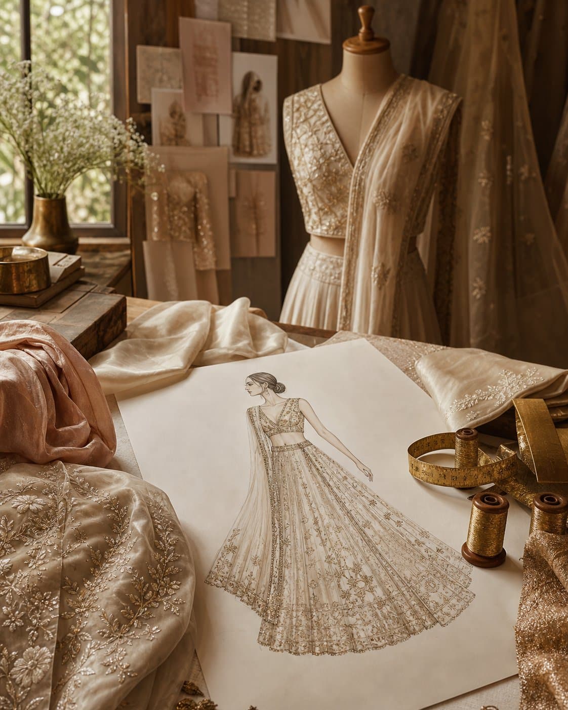 Alveriq atelier — from fashion sketch to a custom stitched dress