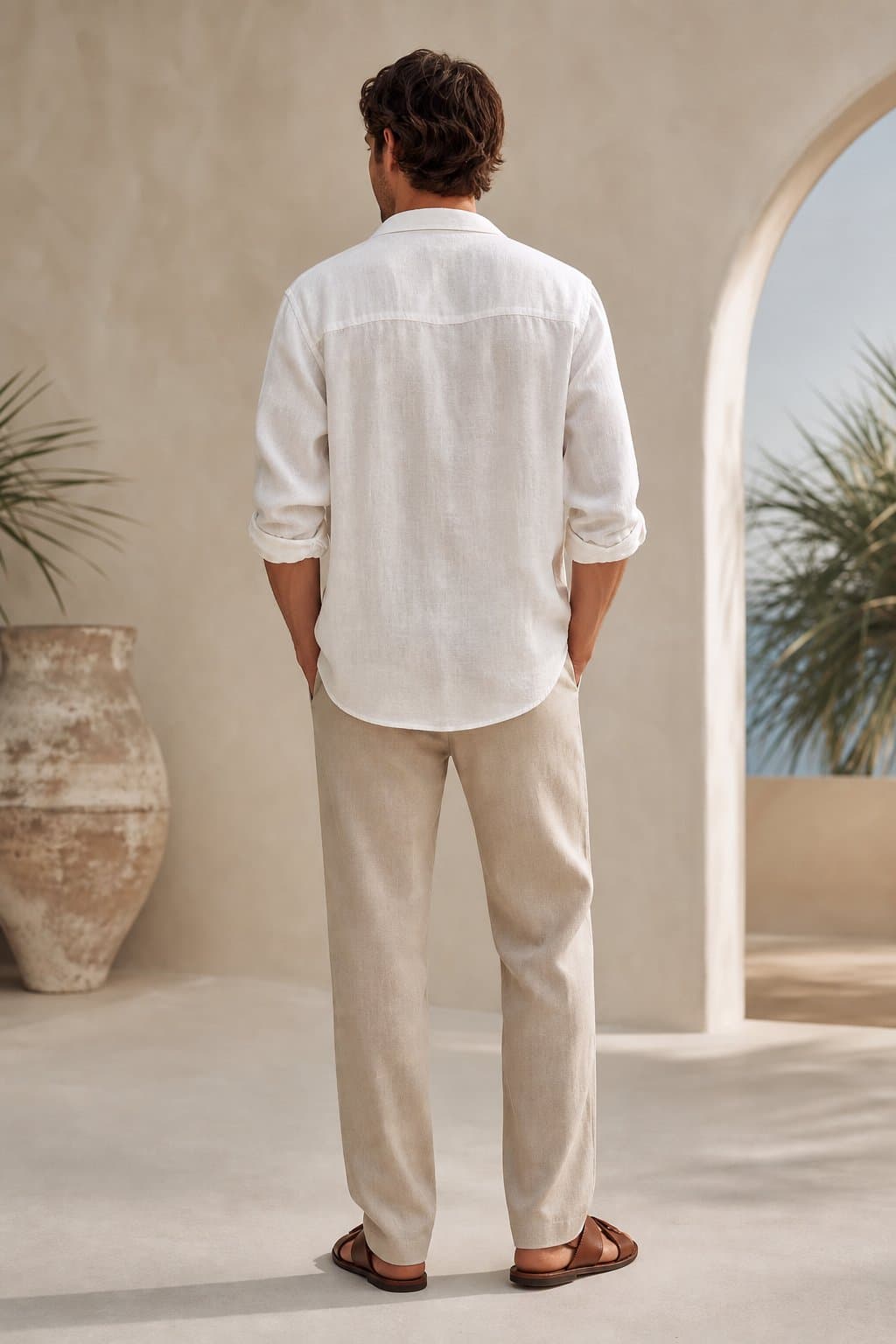 Ivory Resort Linen Shirt — view 2