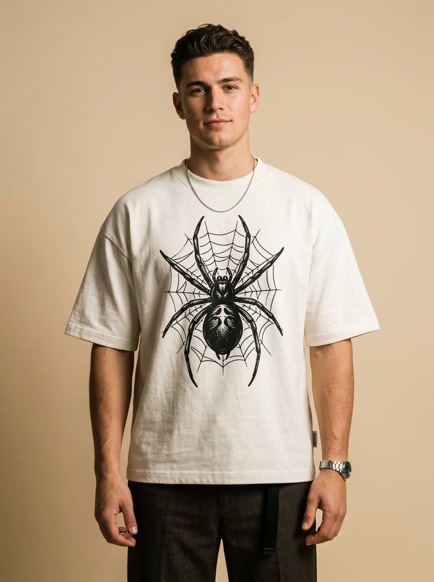 Spider Graphic Print T-Shirt