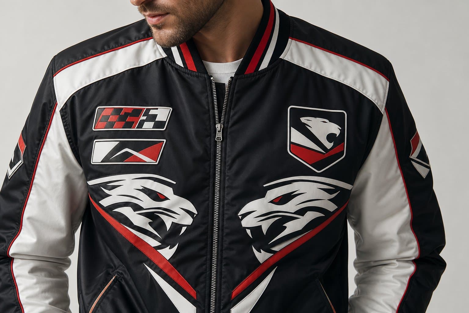 Twinline Racing Bomber Jacket — view 3