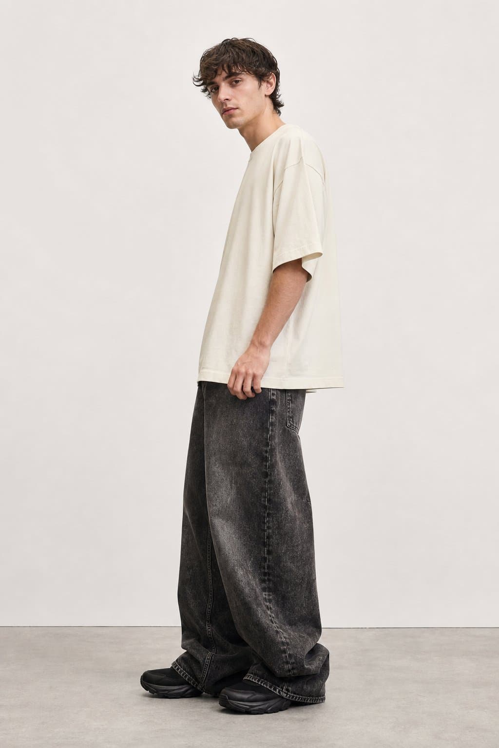 Charcoal Acid Ultra Baggy Jeans — view 2