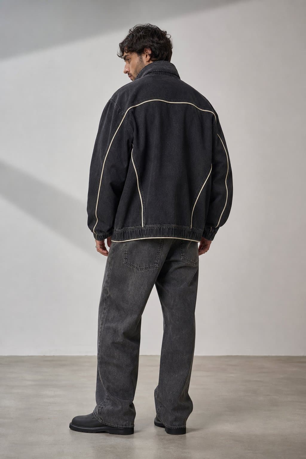 Graphite Racing Denim Jacket — view 4