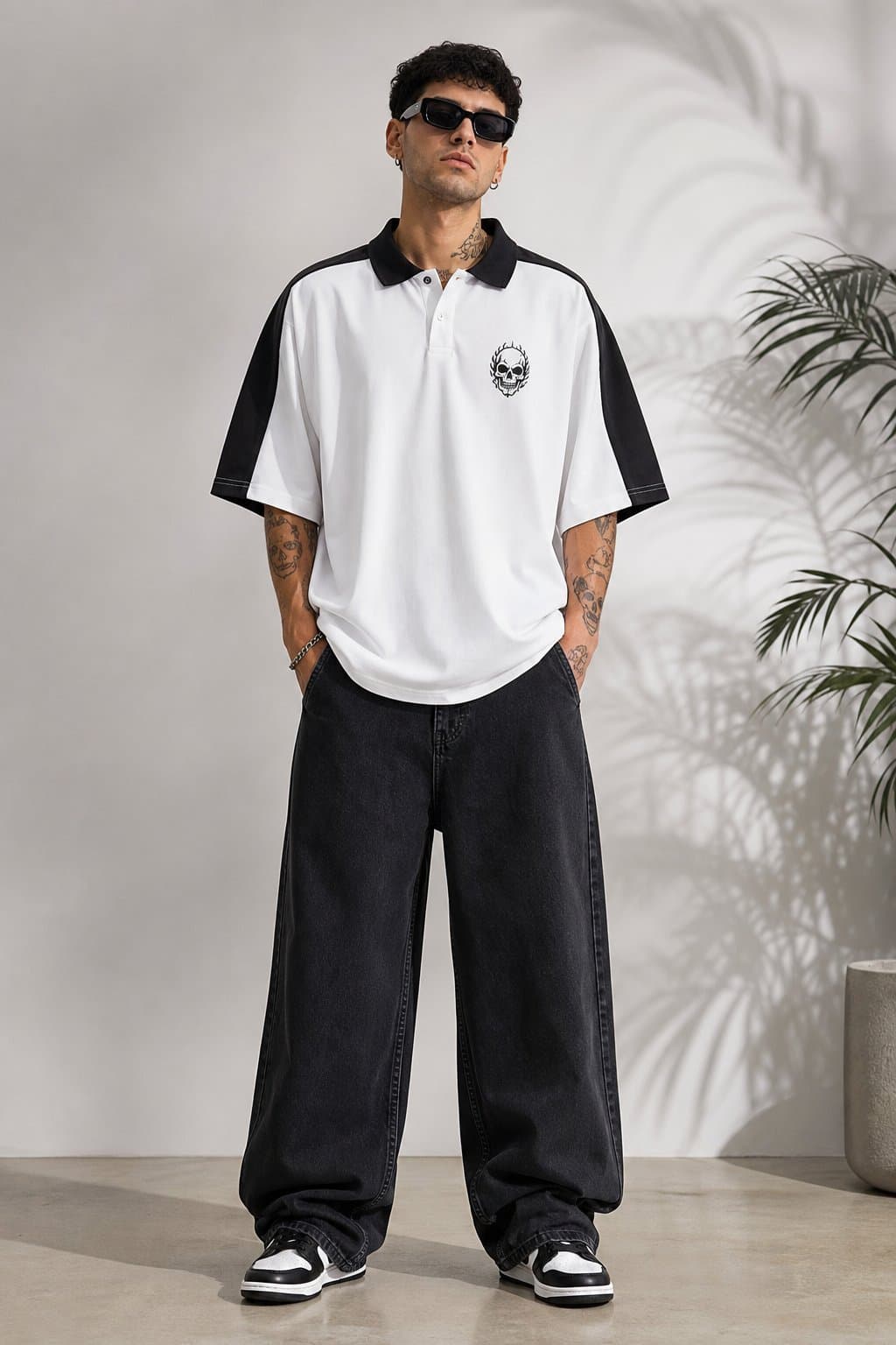 Monochrome Phantom Oversized Polo