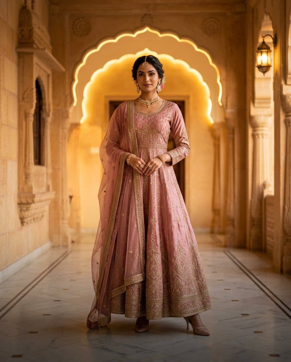 Festive Anarkali Ensemble