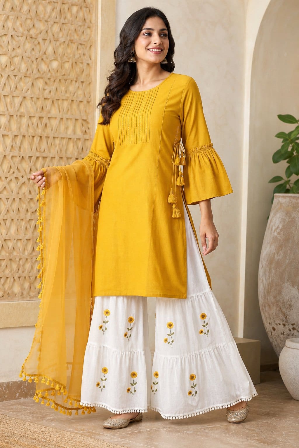 Sunflower Palazzo Set
