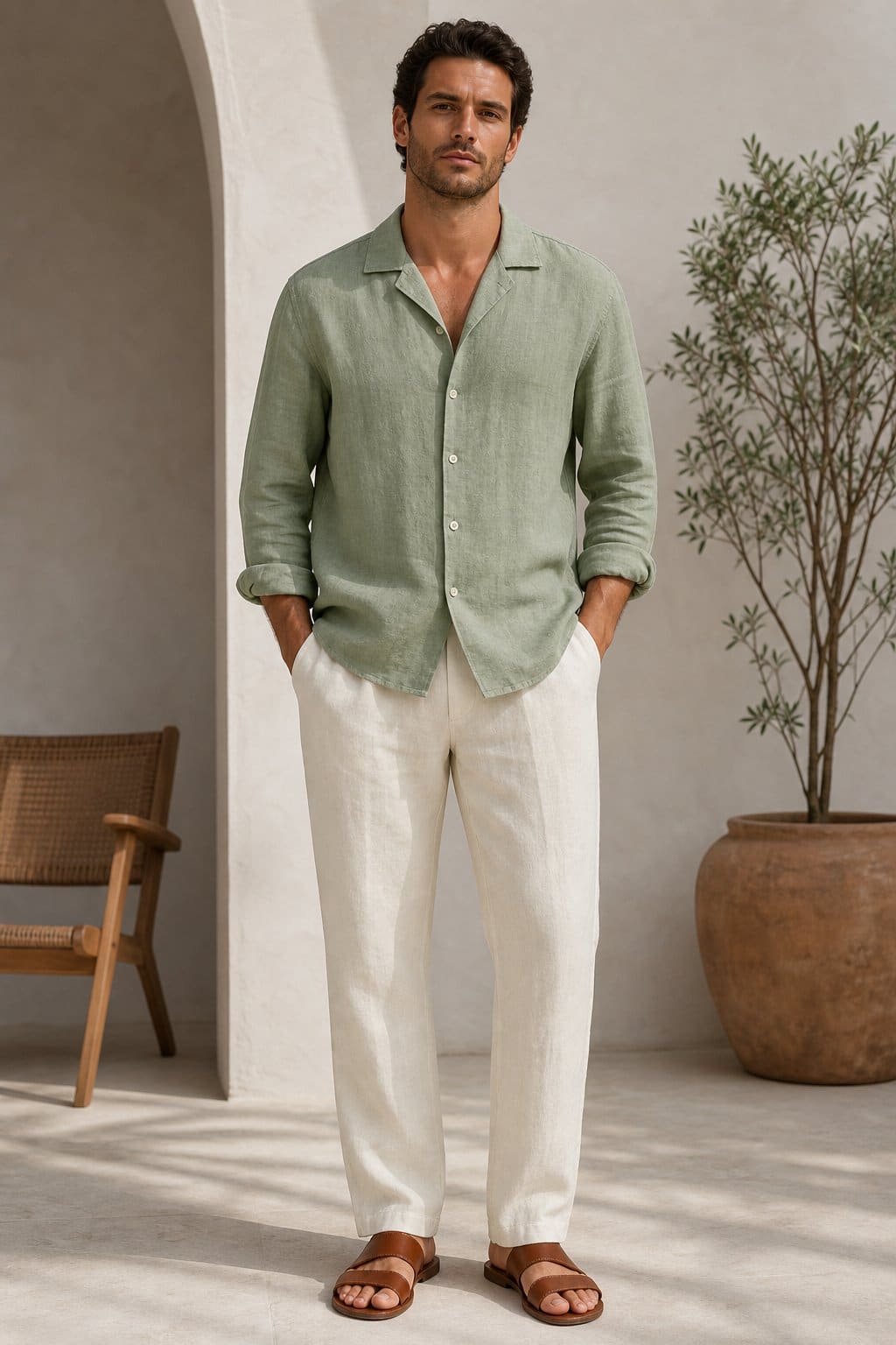 Sage Linen Co-ord Set