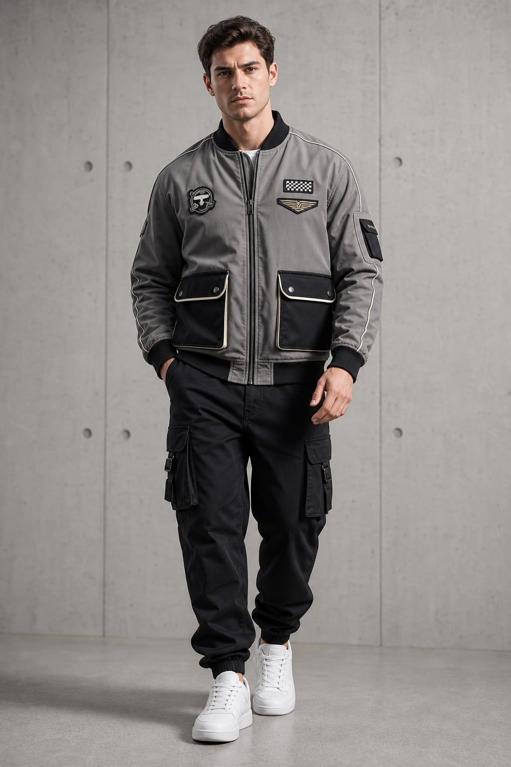 Stone Utility Blazer